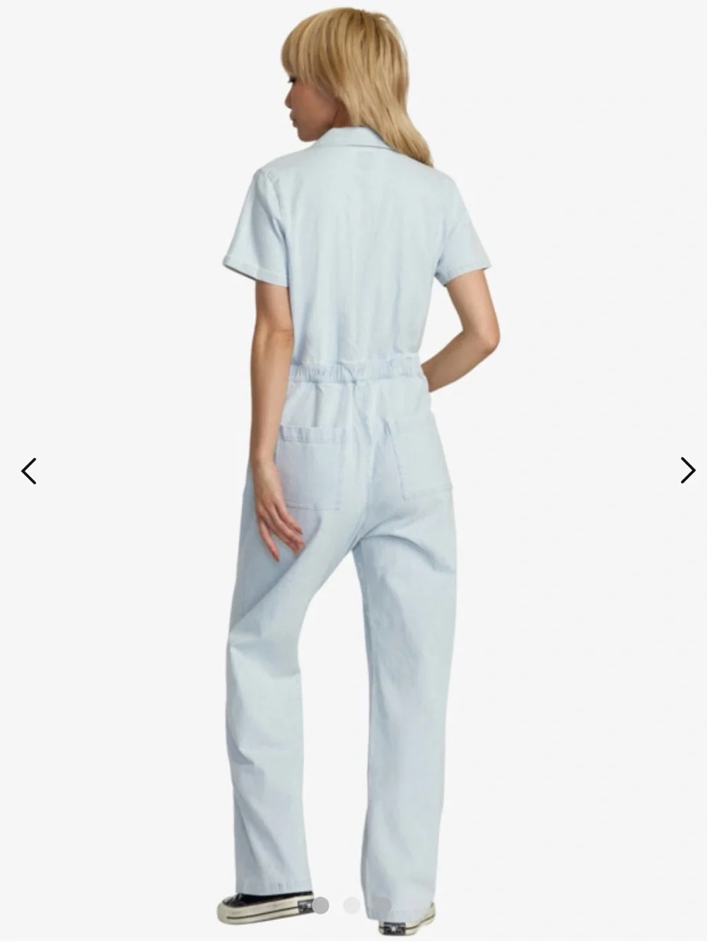 RVCA Striped Boiler Suit Jumpsuit: M